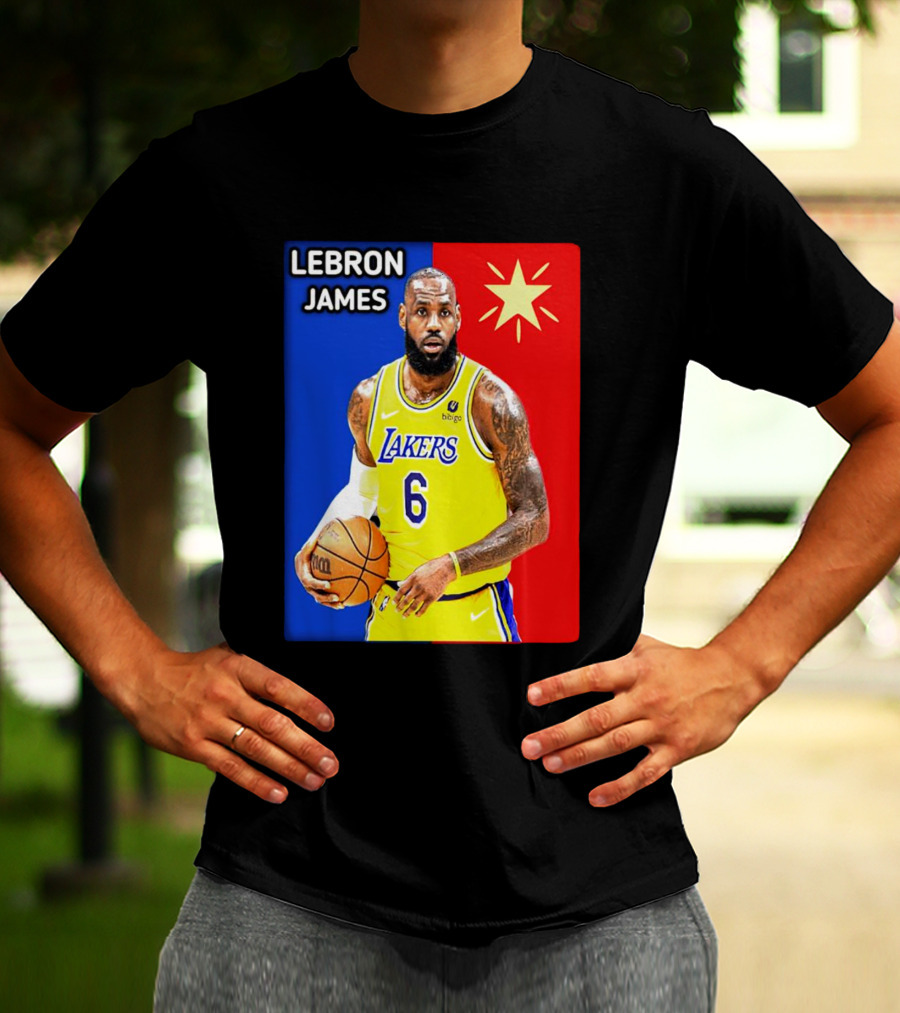 LeBron James Los Angeles Lakers Basketball Star 6 T-Shirt