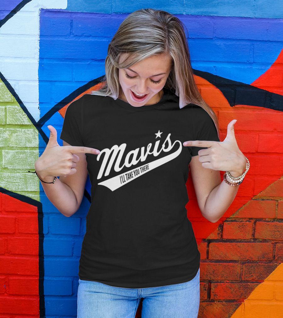 Mavis I'll Take You There Star Icon Vintage Style Baseball Script T-Shirt