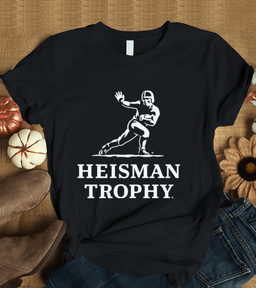 Heisman Trophy Football Player Logo Athletic Award T-Shirt