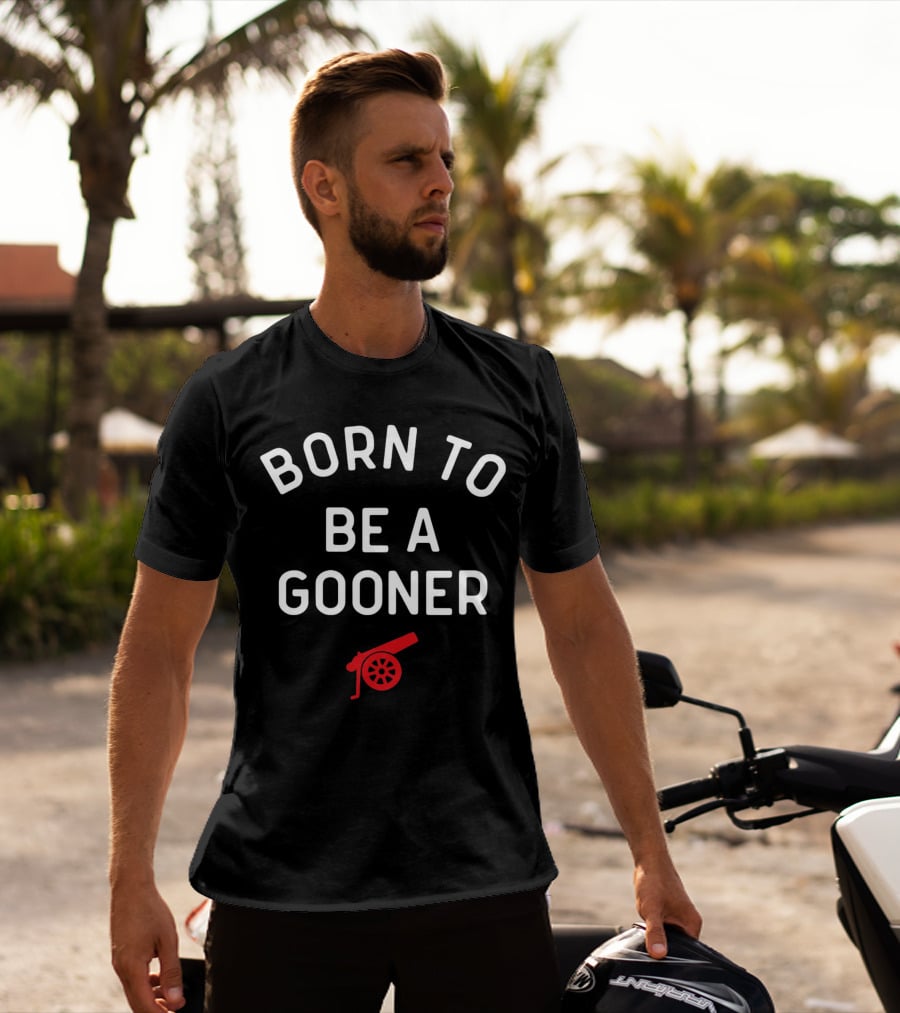 Born To Be A Gooner Arsenal Cannon T-Shirt
