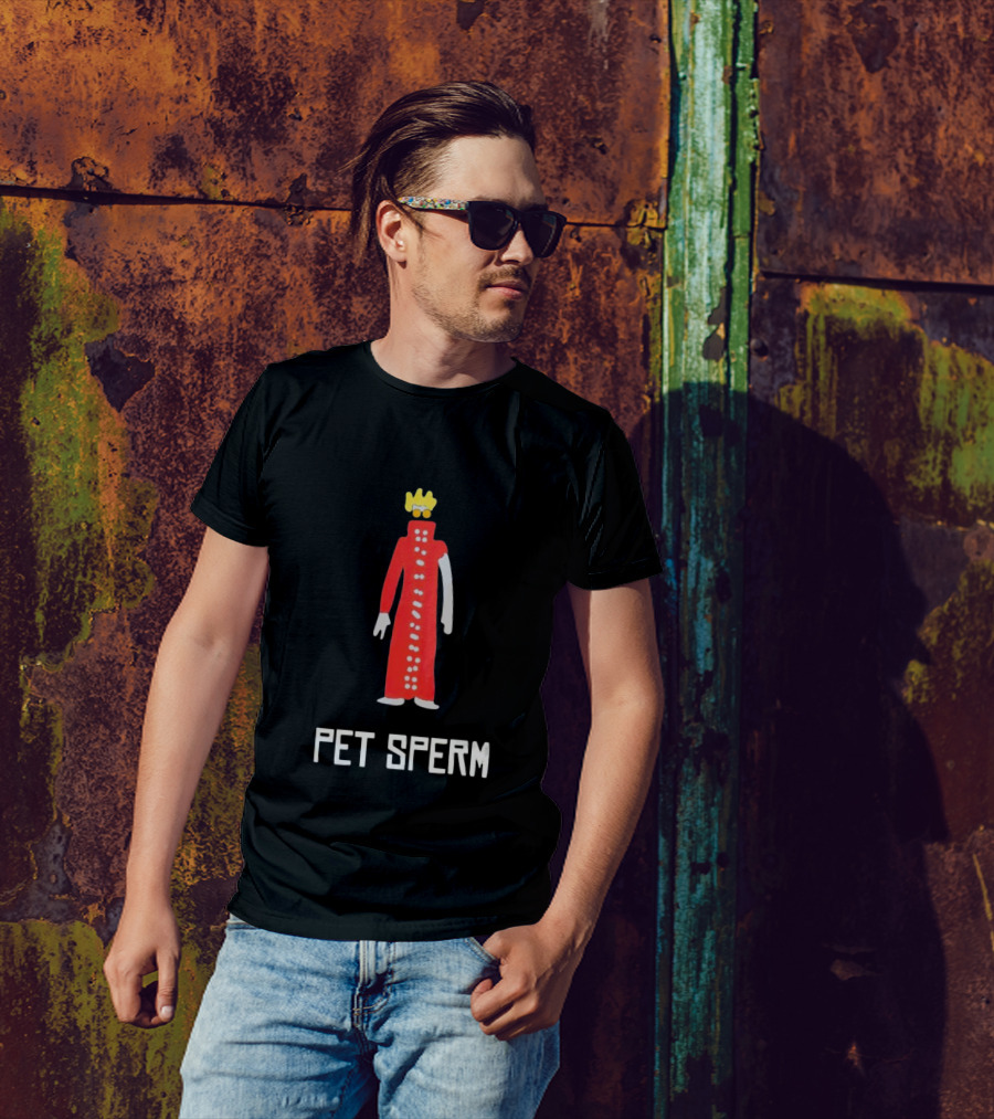 Butch Vashwood Pet Sperm Red Character With Crown T-Shirt