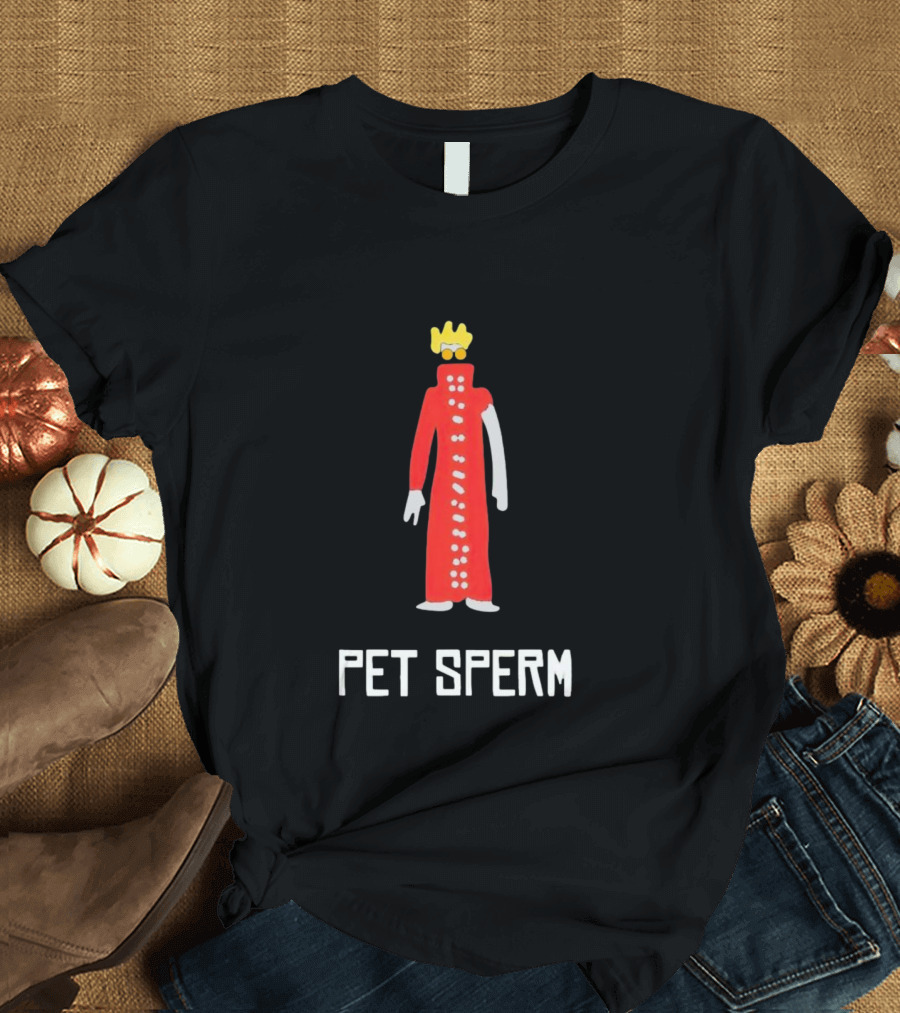 Butch Vashwood Pet Sperm Red Character With Crown T-Shirt