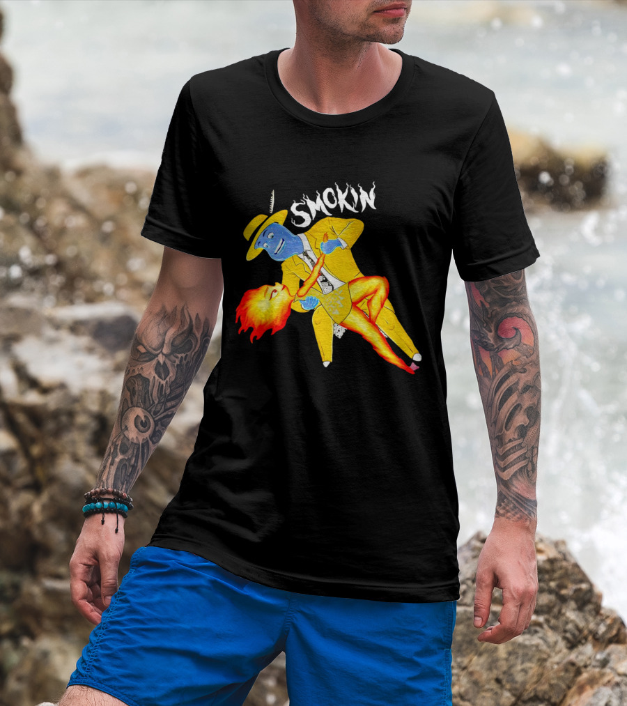 Smokin Ember Lumen Dancing With Lake Ripple In Yellow Suit T-Shirt