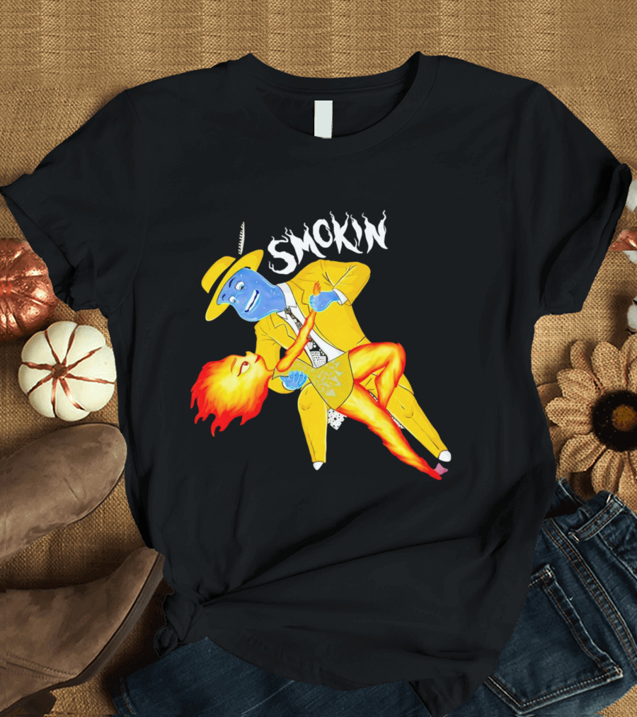 Smokin Ember Lumen Dancing With Lake Ripple In Yellow Suit T-Shirt