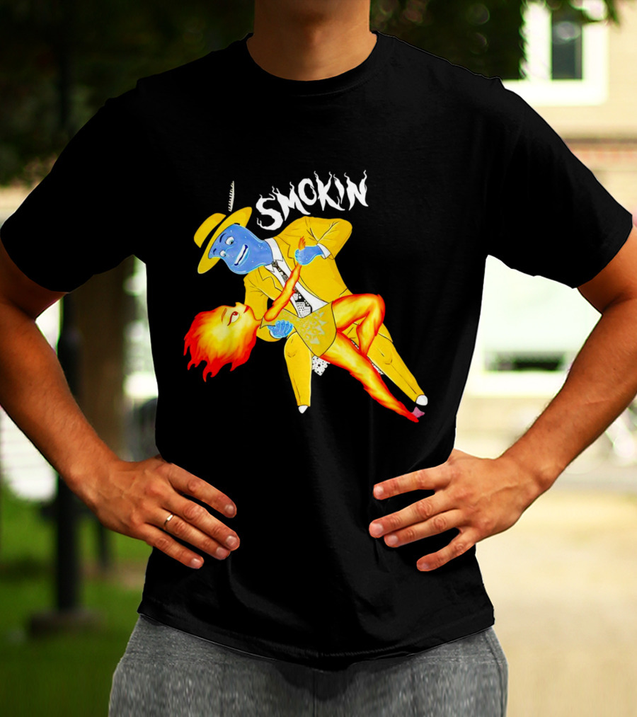 Smokin Ember Lumen Dancing With Lake Ripple In Yellow Suit T-Shirt