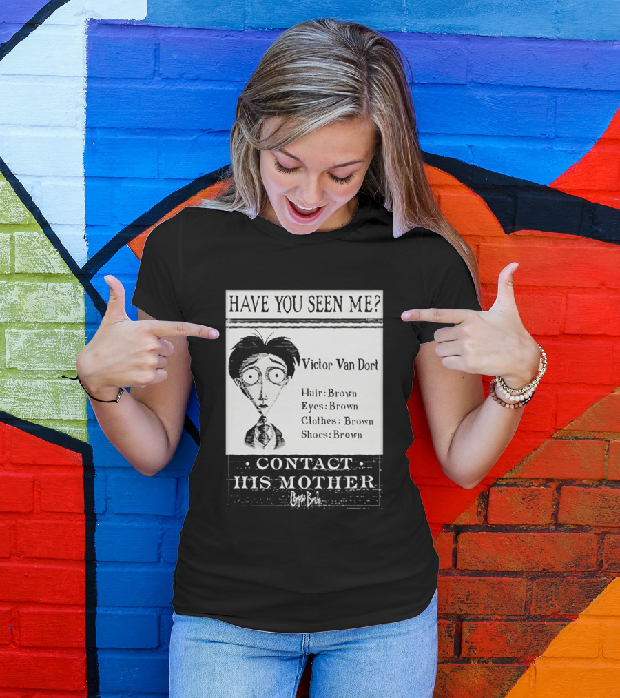 Have You Seen Me Victor Van Dort Contact His Mother Brown Hair Brown Eyes Clothes Shoes T-Shirt