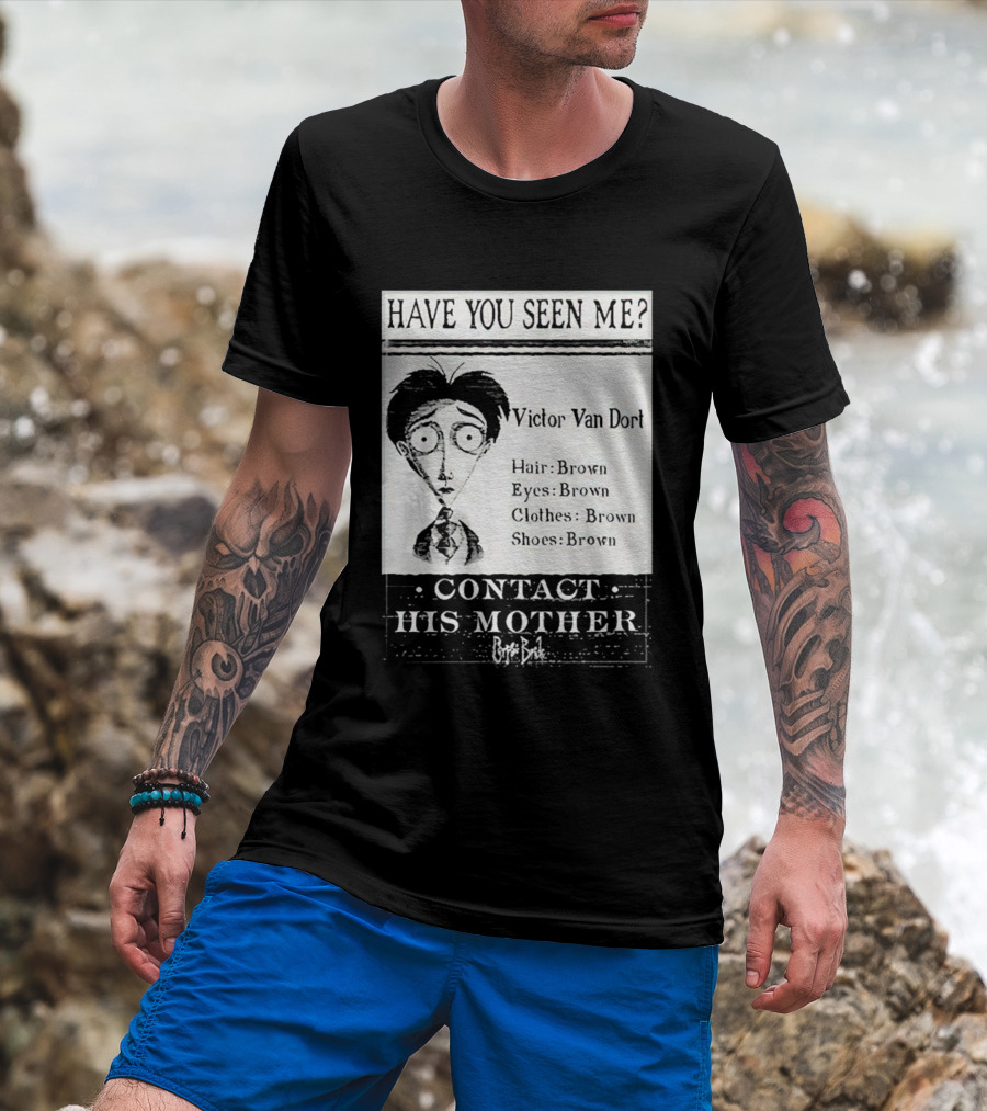 Have You Seen Me Victor Van Dort Contact His Mother Brown Hair Brown Eyes Clothes Shoes T-Shirt