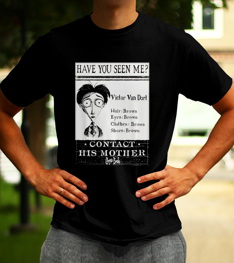 Have You Seen Me Victor Van Dort Contact His Mother Brown Hair Brown Eyes Clothes Shoes T-Shirt