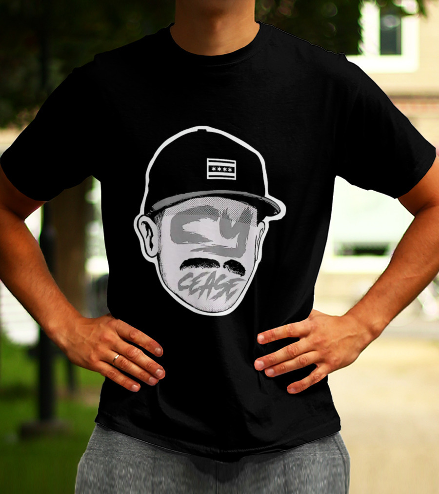 Chicago White Baseball Cy Cease Hat T-Shirt