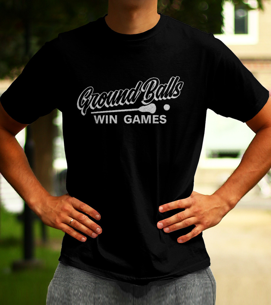 Ground Balls Win Games Baseball Softball Passion T-Shirt
