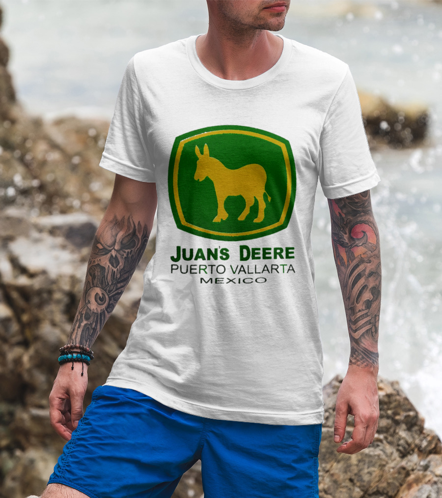 Juans Deere Puerto Vallarta Mexico Donkey T-Shirt