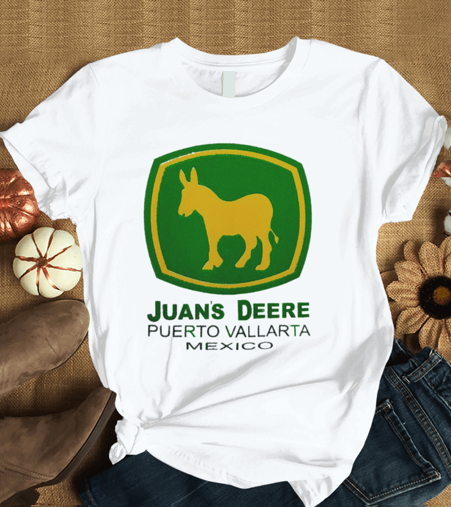 Juans Deere Puerto Vallarta Mexico Donkey T-Shirt