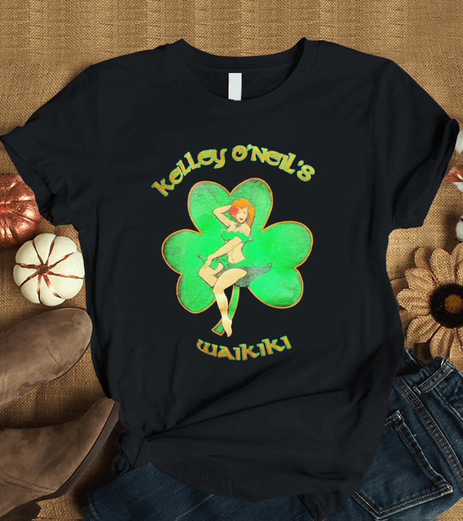 Kelley O'Neil's Waikiki Shamrock Pin-Up Girl T-Shirt