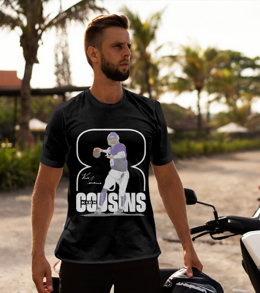 Kirk Cousins Number 8 Signature Football Quarterback T-Shirt