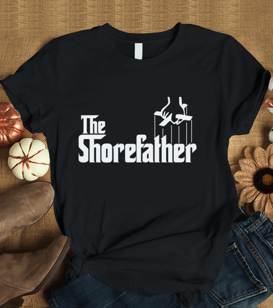The Shorefather Mike Sorrentino Parody Text With Puppet Strings Iconic Reference T-Shirt
