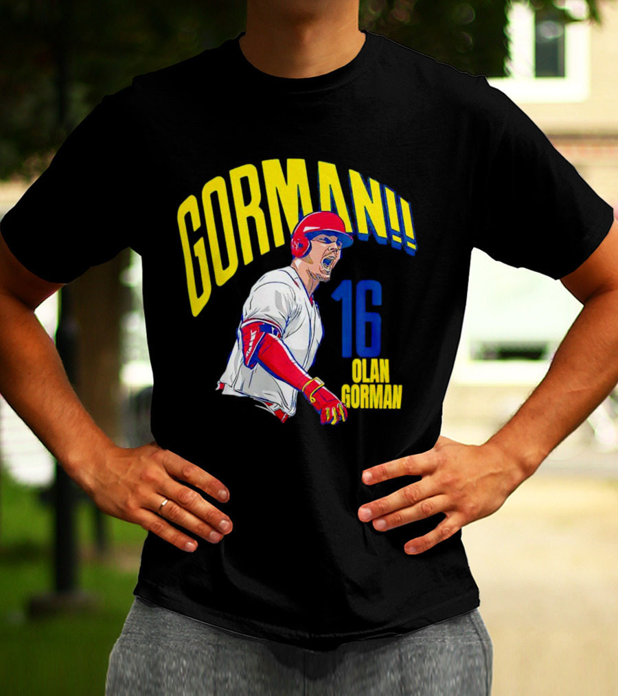 Gorman 16 Nolan Gorman St. Louis Cardinals MLBPA T-Shirt
