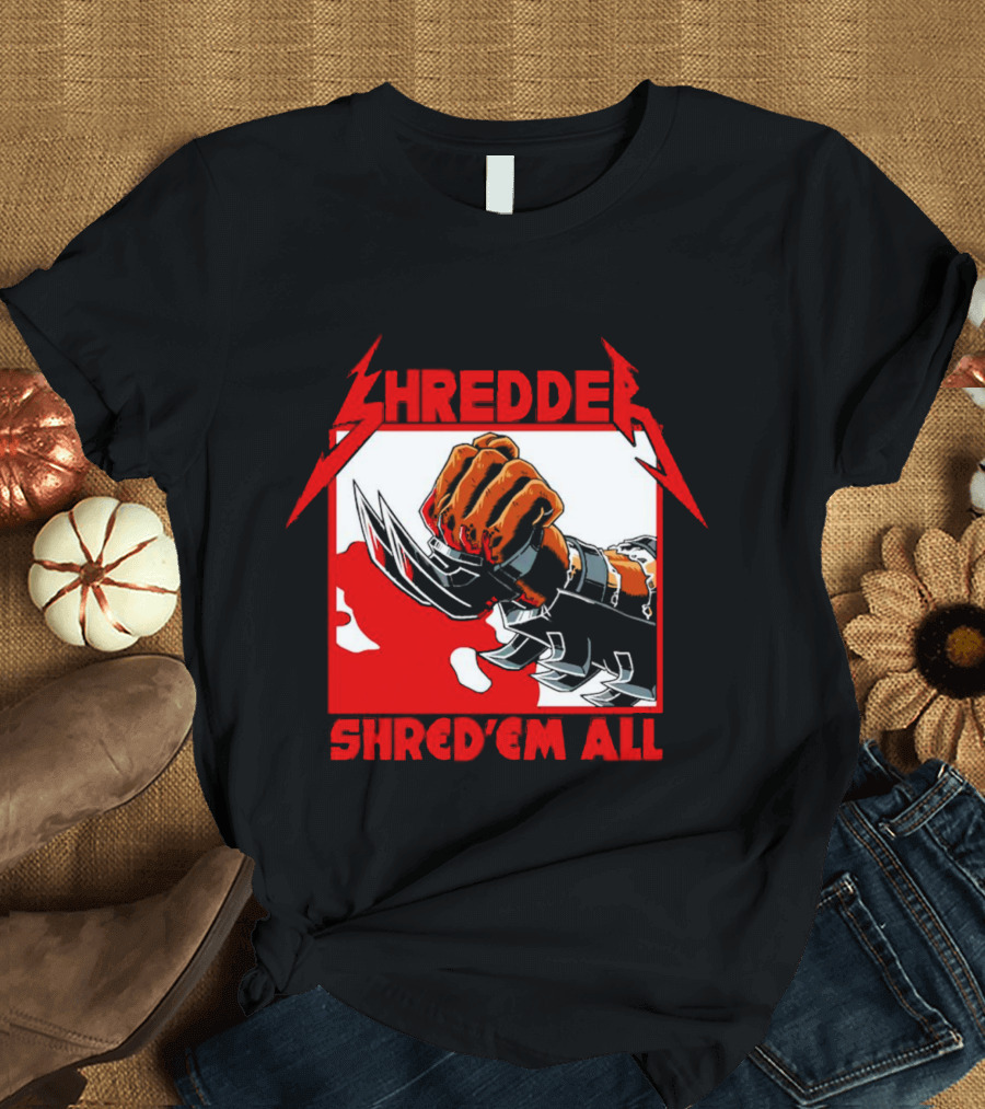 Shredder Shred ‘Em All Metal Fist T-Shirt
