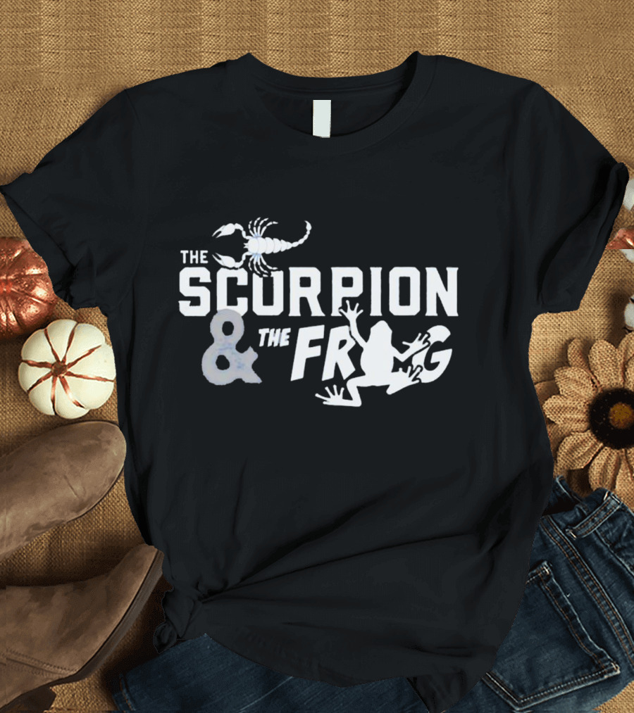 The Scorpion And The Frog Text Image With Scorpion And Frog T-Shirt