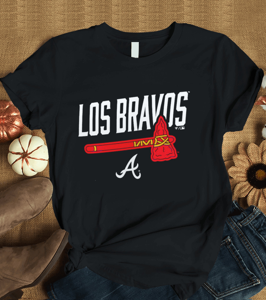 Los Bravos Atlanta Braves Axe T-Shirt
