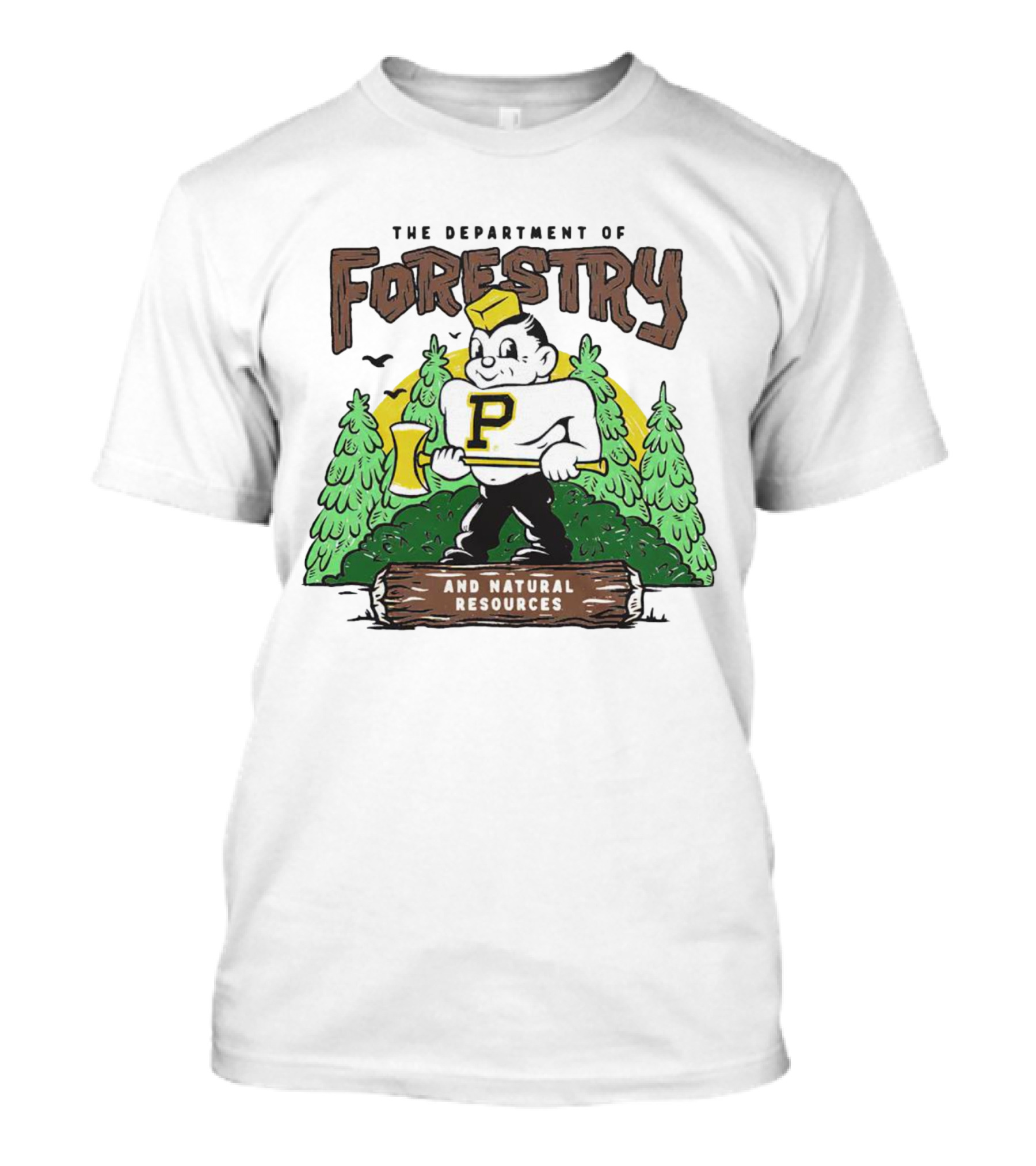 Purdue Boilermakers Forestry And Natural Resources Department Lumberjack T-Shirt