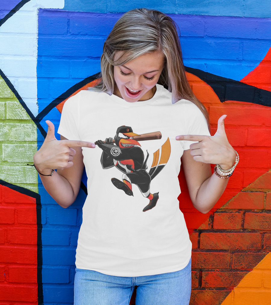 Baltimore Orioles Venom Bird Baseball Character T-Shirt