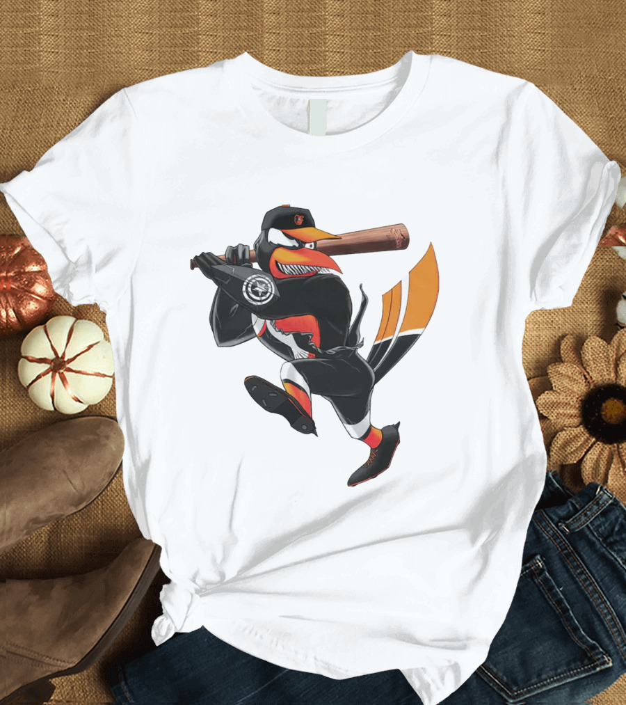 Baltimore Orioles Venom Bird Baseball Character T-Shirt