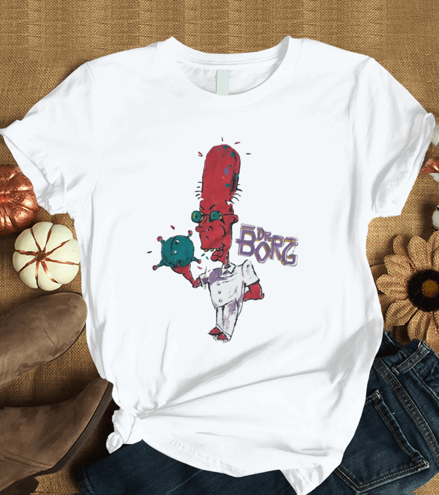 Dr Borg Mad Scientist Character With Green Bowling Ball T-Shirt
