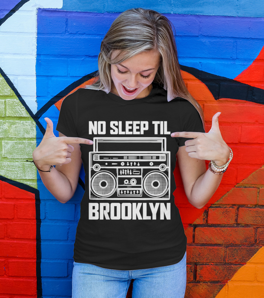 No Sleep Til Brooklyn Boombox T-Shirt