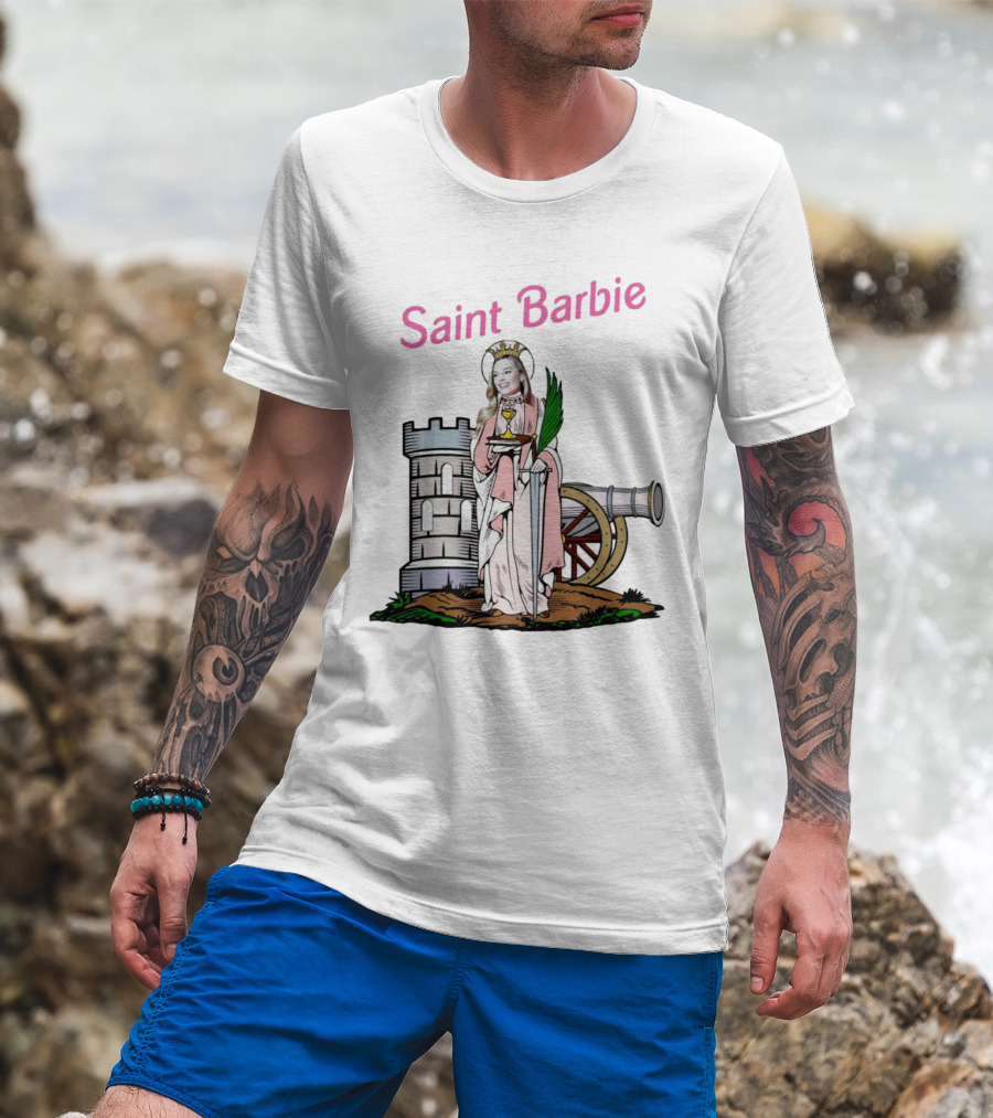 Saint Barbie Tower And Cannon Iconic T-Shirt