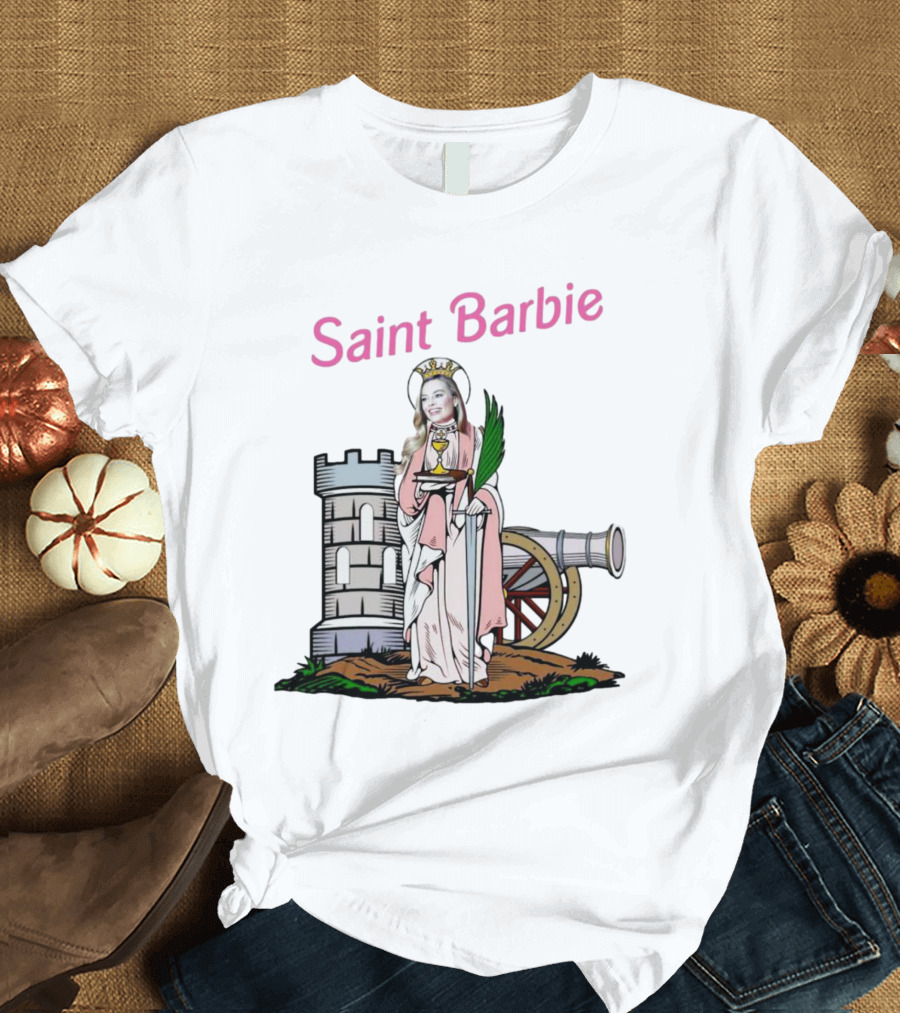 Saint Barbie Tower And Cannon Iconic T-Shirt