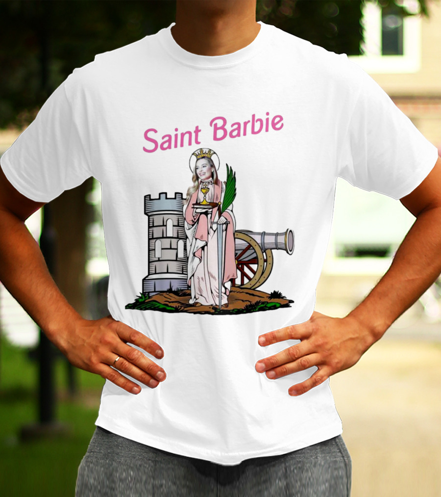 Saint Barbie Tower And Cannon Iconic T-Shirt