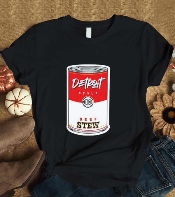 Detroit Style 313 Beef Stew Can T-Shirt
