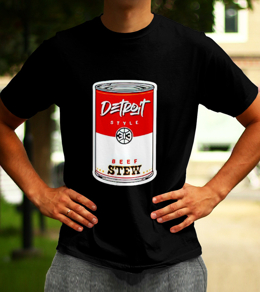 Detroit Style 313 Beef Stew Can T-Shirt