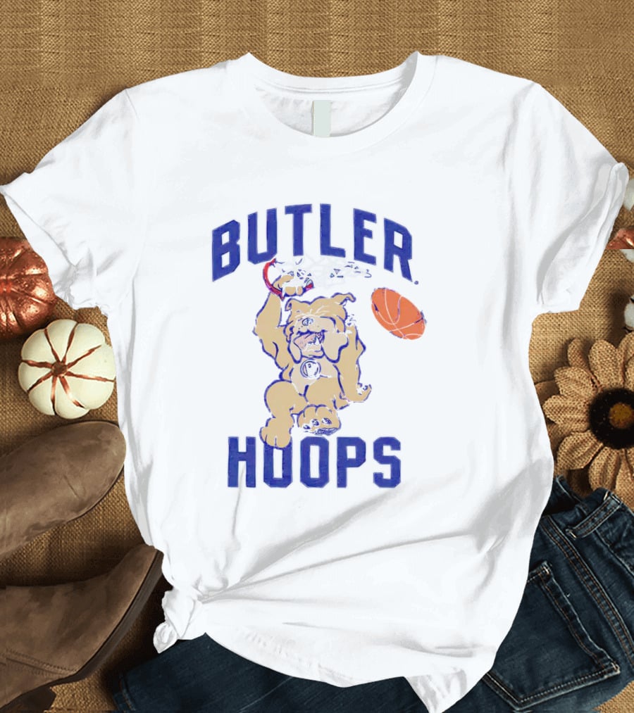 Butler Hoops Dunking Mascot Basketball Bulldawg T-Shirt