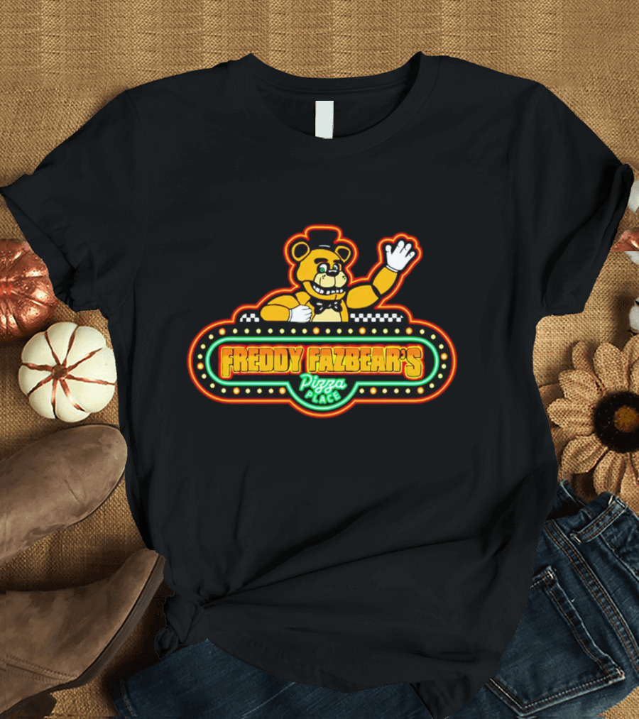 Freddy Fazbear’s Pizza Place Neon Bear T-Shirt