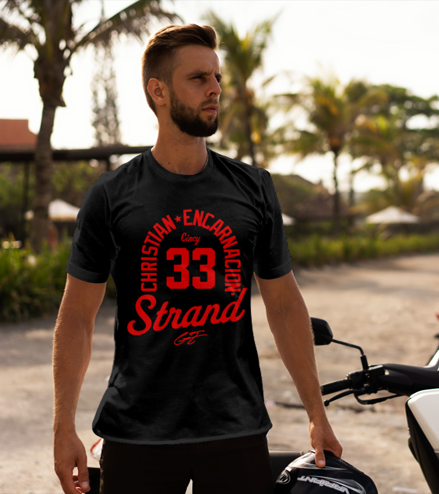 Christian Encarnacion Strand 33 Cincy Reds T-Shirt