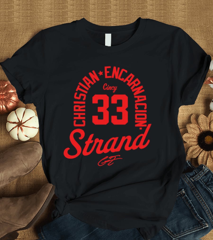 Christian Encarnacion Strand 33 Cincy Reds T-Shirt