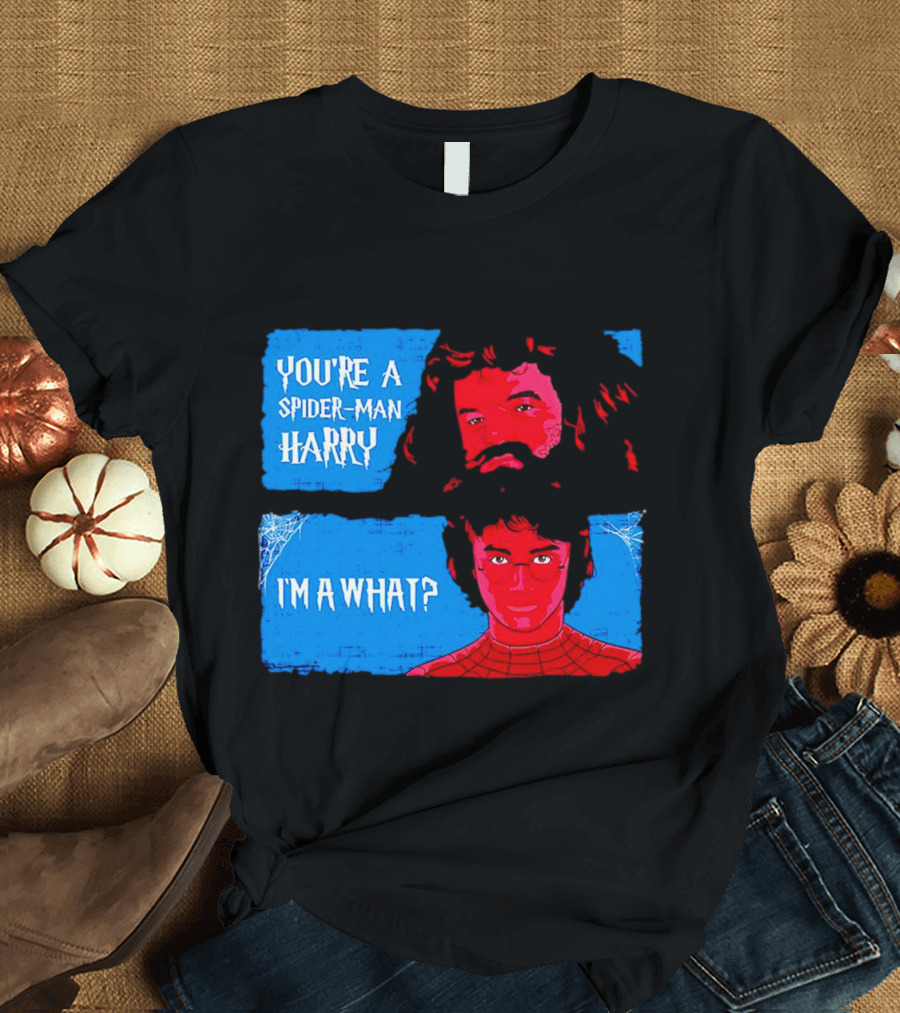 You're A Spider Man Harry I'm A What Parody Mashup With Wizard And Superhero T-Shirt