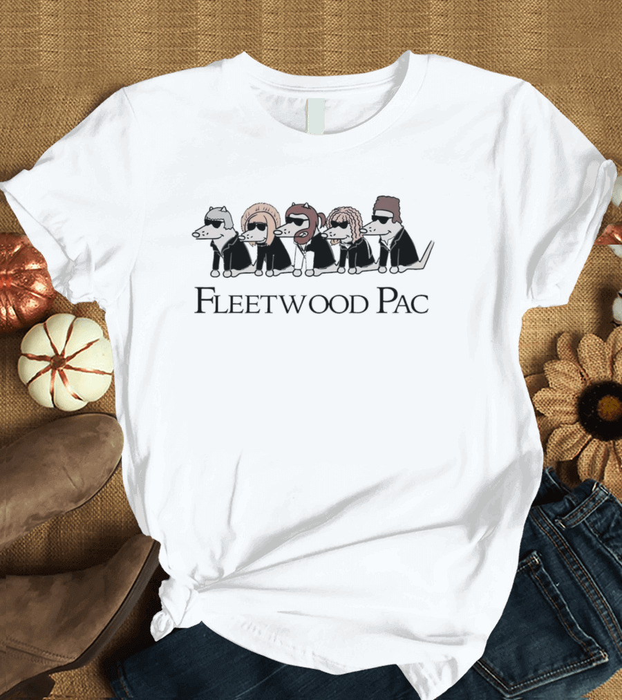 Fleetwood Pac Rats Wearing Sunglasses And Hats T-Shirt