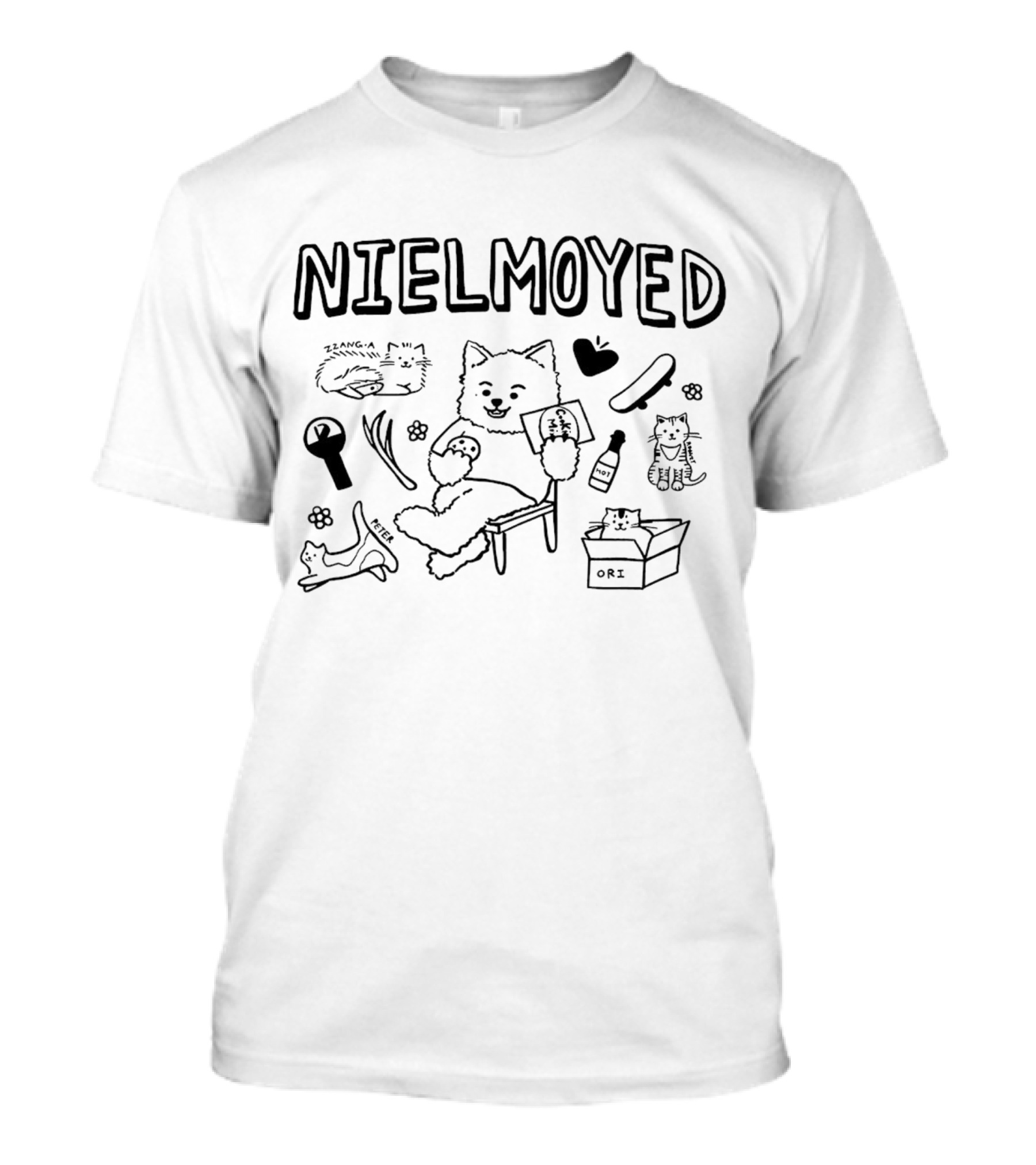 Nielmoyed Zanga Kaye Ori Playful Pet Doodles T-Shirt