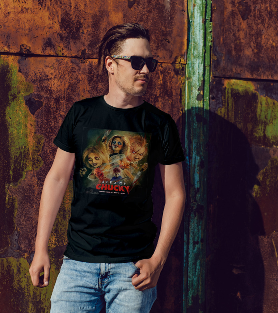 Seed Of Chucky Officially Licensed Tee Featuring Iconic Horror Characters T-Shirt