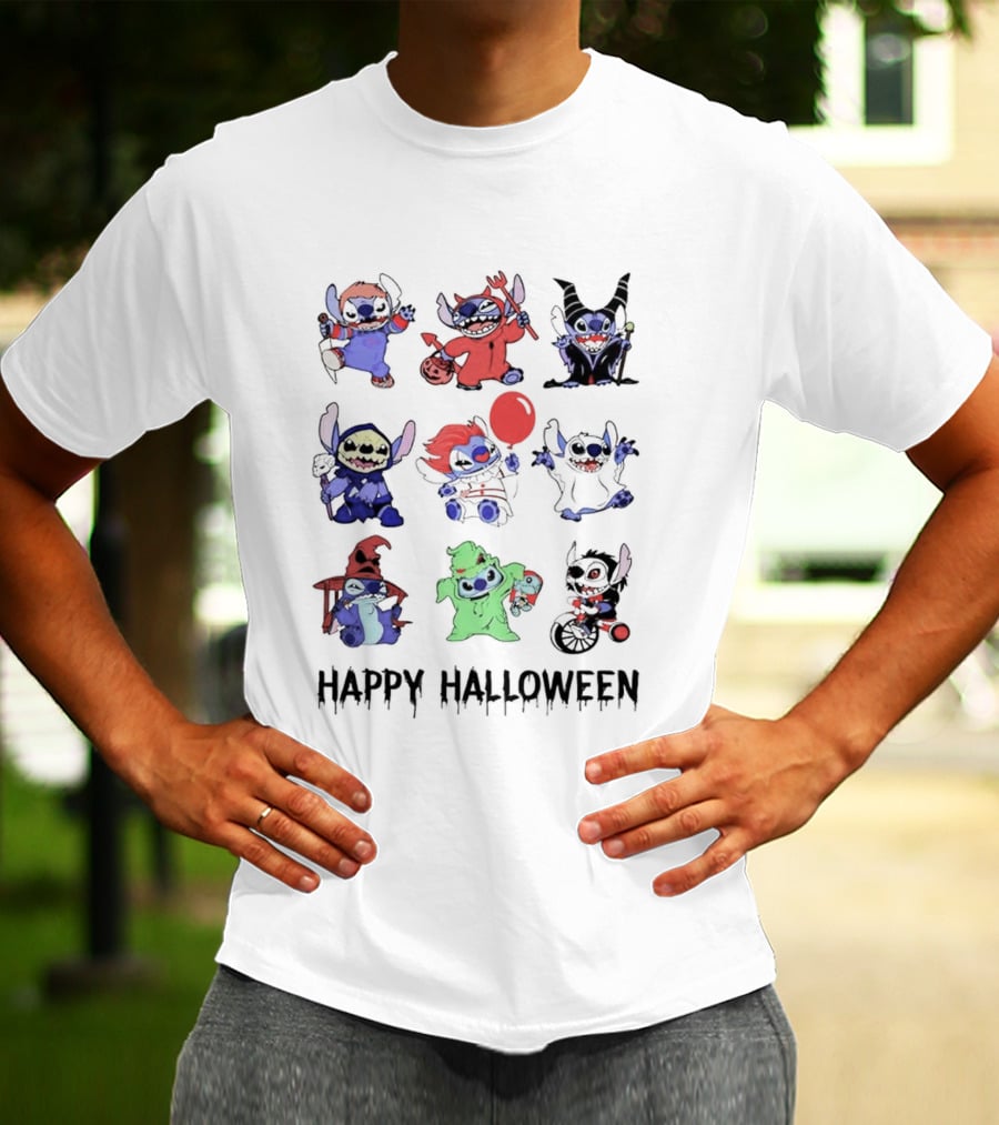 Stitch Happy Halloween Horror Costumes Collection T-Shirt