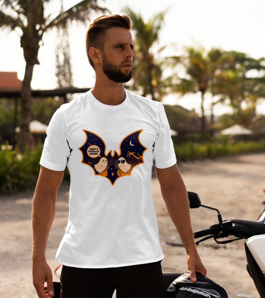 That's Totally Choul Ghosts In Bat Shape With Haunted Castle And Moon T-Shirt
