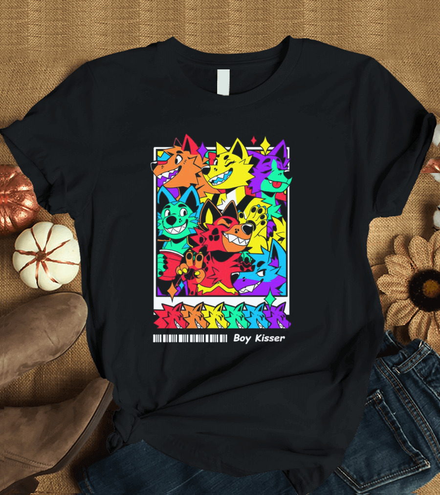 New Leaked Colorful Boy Kisser Fox Pack T-Shirt