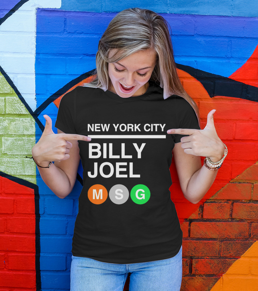 NEW YORK CITY BILLY JOEL MSG Subway T-Shirt