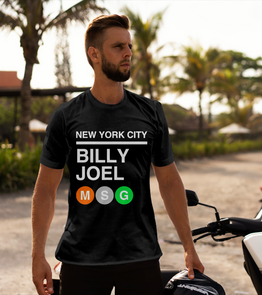 NEW YORK CITY BILLY JOEL MSG Subway T-Shirt