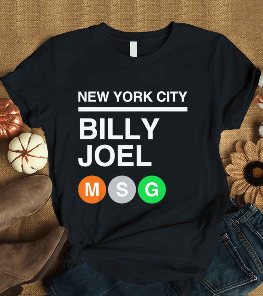 NEW YORK CITY BILLY JOEL MSG Subway T-Shirt