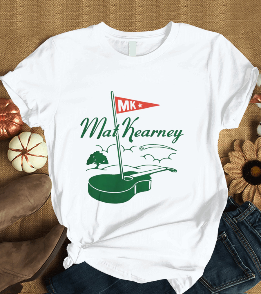 Mat Kearney MK Golf Guitar Flag T-Shirt