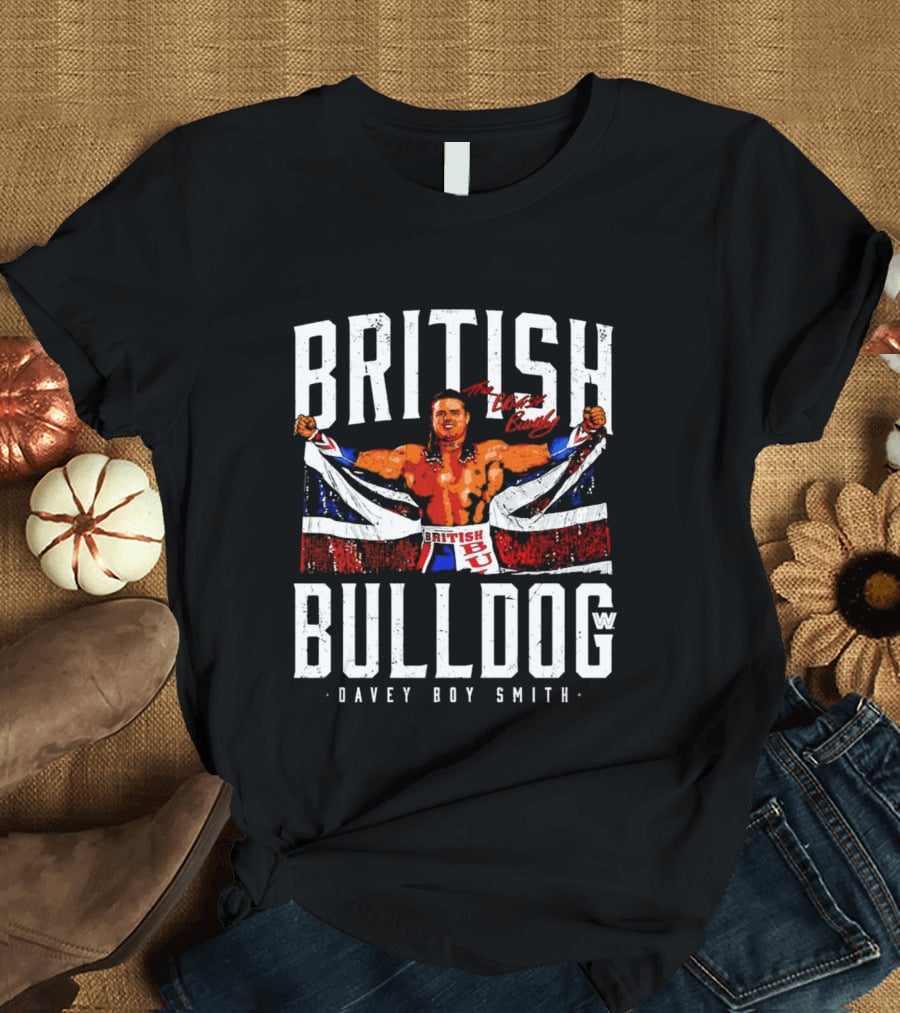 British Bulldog The British Beauty Davey Boy Smith WWE T-Shirt
