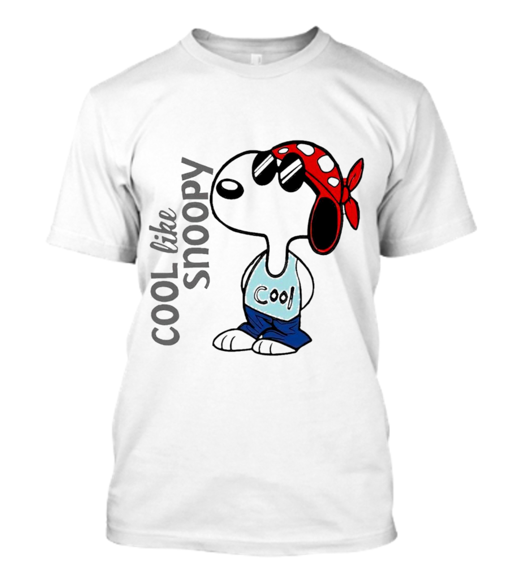 Cool Like Snoopy Sunglasses Bandana Tank Top T-Shirt